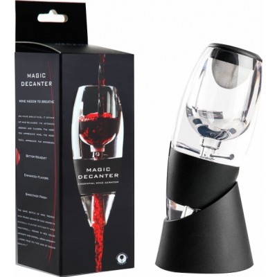 Magic Decanter - Bouchon aérateur pour vin - Noir