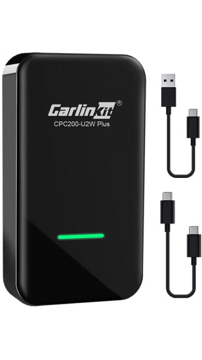 Carlinkit 3.0 Wireless CarPlay Adapter - Adaptateur sans fil pour voiture avec Apple CarPlay (CPC200-U2W-PLUS, 2022)