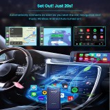 Carlinkit 4.0 Wireless Kit - Adaptateur sans fil pour voiture avec Apple CarPlay & Android Auto (CPC200-CP2A)