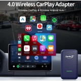Carlinkit 4.0 Wireless Kit - Adaptateur sans fil pour voiture avec Apple CarPlay & Android Auto (CPC200-CP2A)