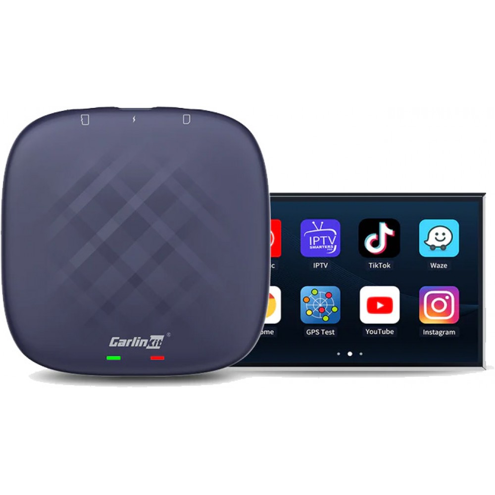 Carlinkit TBox Full Ai Smart Box adaptateur/convertisseur (Android 11.0 - CPC200-Tbox mini) Wireless CarPlay et Android Auto