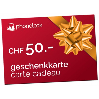 Geschenkkarte CHF 50.-