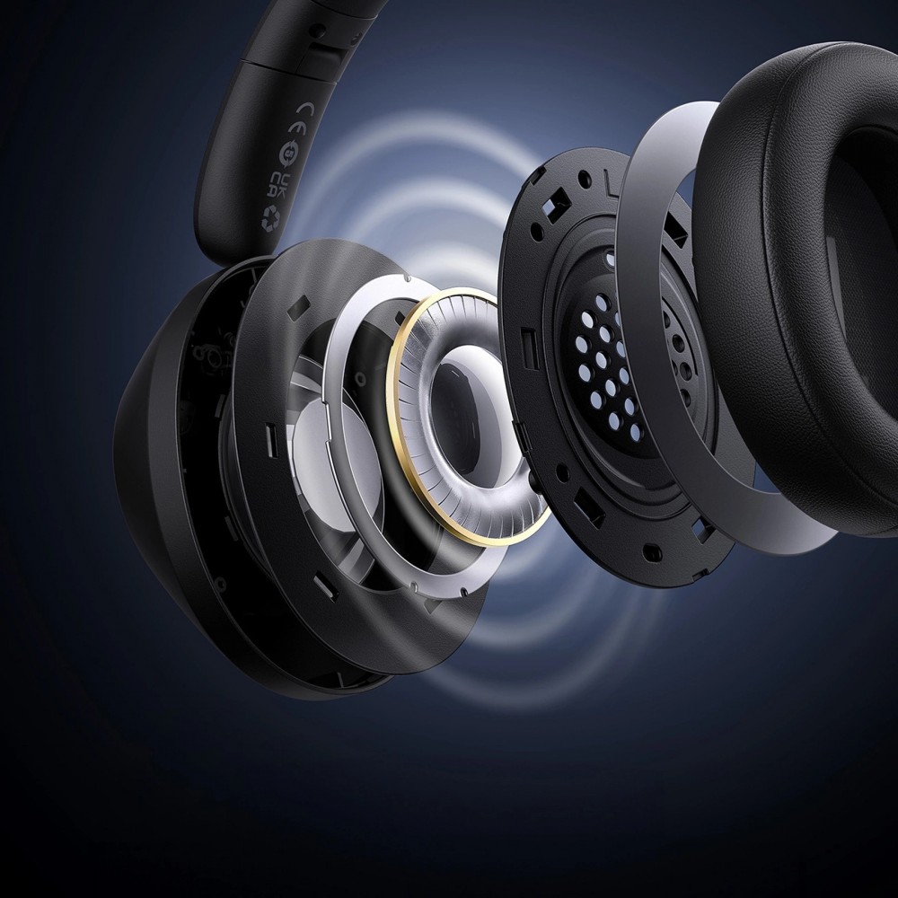 Casque Bluetooth 5.3 Sans Fil Baseus Bass 30 Max On-Ear Ultra Basses Puissantes - Noir