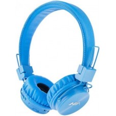 NIA X3 - Kabellose Bluetooth Kopfhörer On-Ear tiefer Bass Inkl. AUX/SD Karten Anschluss - Blau