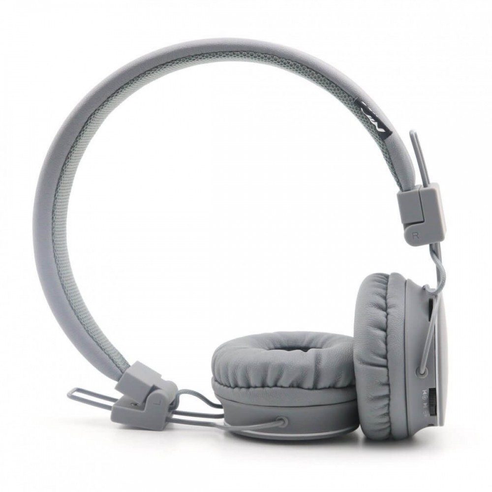 NIA X3 - Casque Bluetooth sans fil On-Ear basses profondes et connexion SD/AUX - Gris