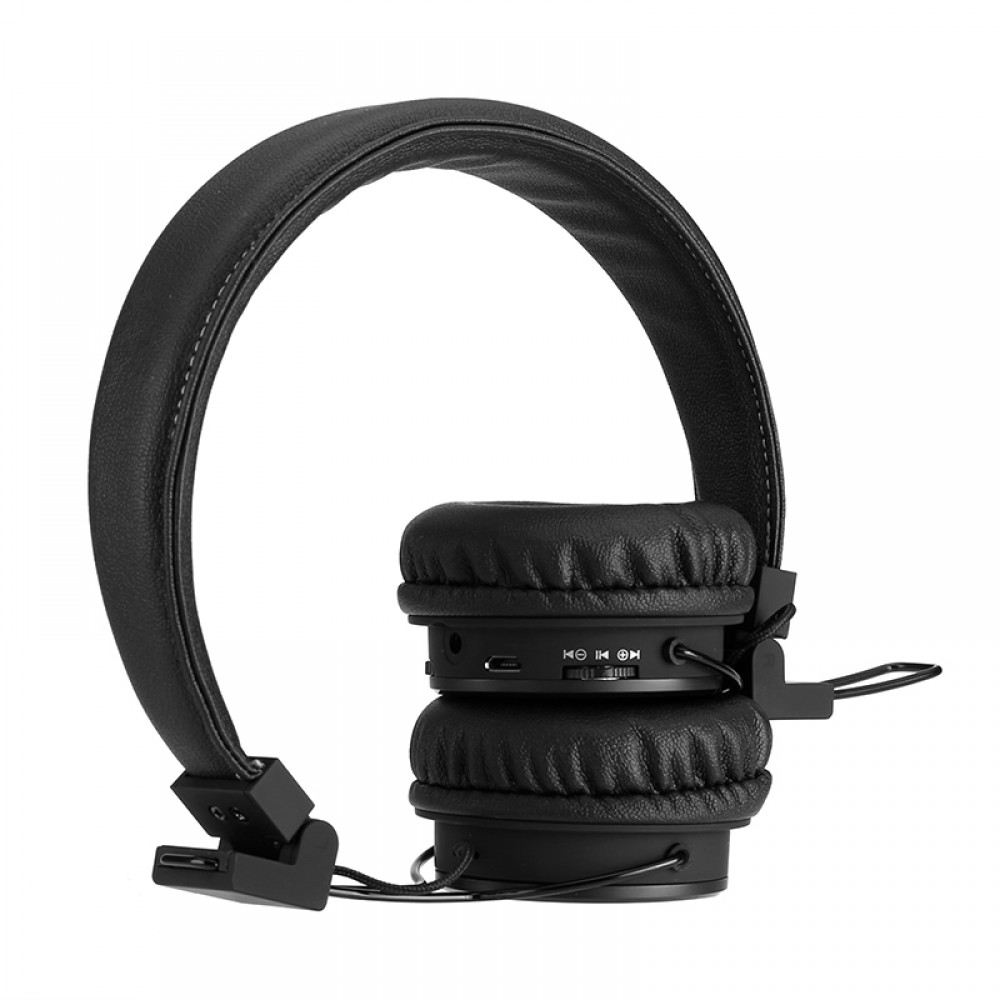NIA X3 - Kabellose Bluetooth Kopfhörer On-Ear tiefer Bass Inkl. AUX/SD Karten Anschluss - Schwarz