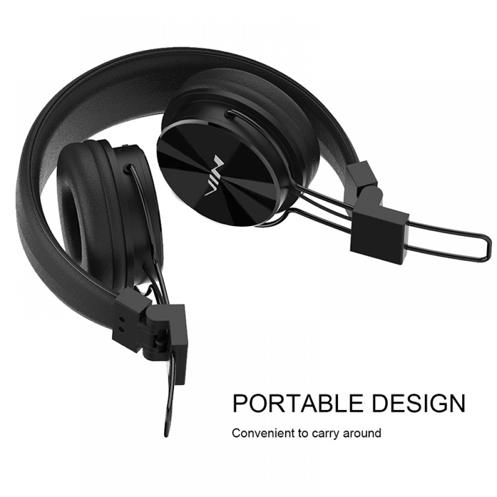 NIA X3 Casque Bluetooth sans fil On Ear basses profondes et connexion SD AUX Noir Acheter sur PhoneLook
