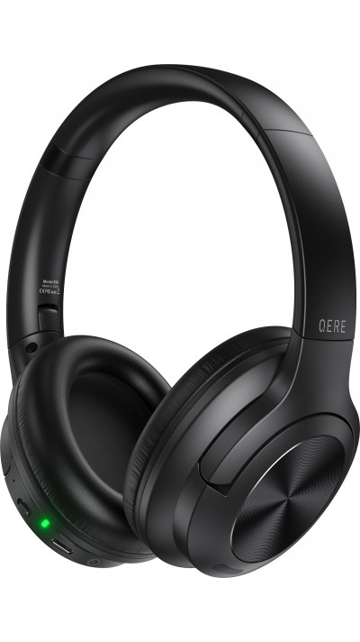 Casque sans fil Bluetooth Qere E80 Active Noise Cancellation (ANC) - Noir