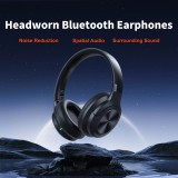 Casque sans fil Bluetooth Qere E80 Active Noise Cancellation (ANC) - Noir