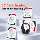 Casque sans fil Bluetooth Qere E80 Active Noise Cancellation (ANC) - Noir