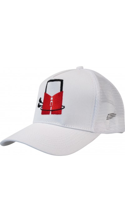 Sportliche Trucker Cap - Baseball Mütze Unisex grössenverstellbar PhoneLook - Weiss