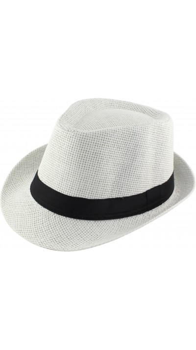 Chapeau d'été de paille panama - Blanc