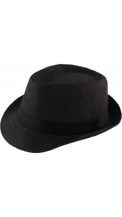 Chapeau d'été de paille panama - Noir
