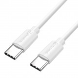 20W USB-C Ladegerät mit 1m Ladekabel USB-C (Android/iPhone 15) - Weiss