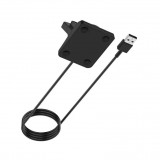 Chargeur USB avec support Fitbit Versa 3 - 4 et Fitbit Sense 1 - 2 - Noir