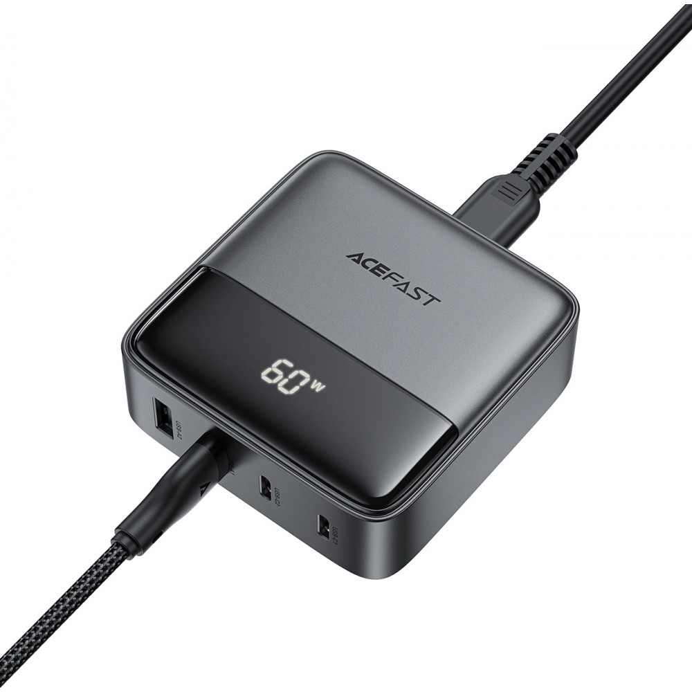 Acefast Z6 65W GaN Netzladegerät (2x USB-A / 2x USB-C) PD - Schwarz