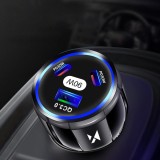 Wozinsky 90W PD QC Auto Ladegerät Zigarettenanzünder Car Charger 2x USB-C / 1x USB-A Schnellladegerät - Schwarz