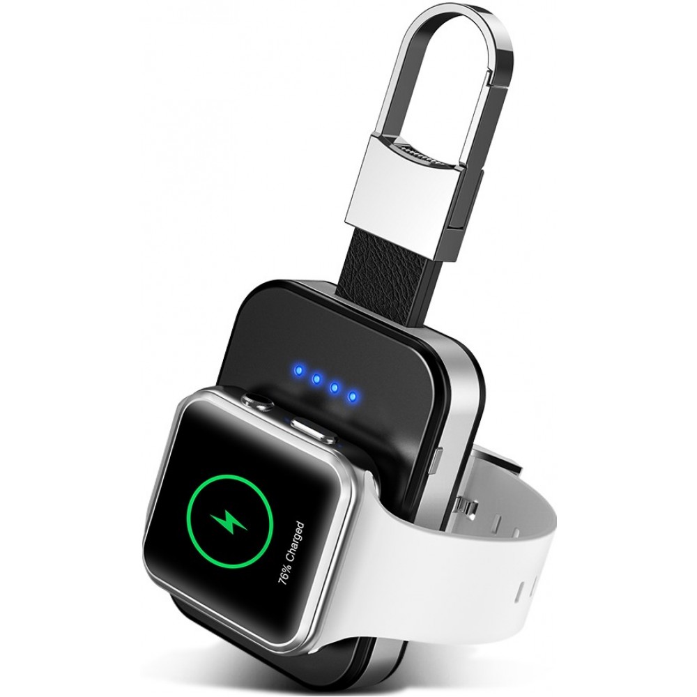 Chargeur externe portable pour Apple Watch 950mAh LED compact Porte-clés