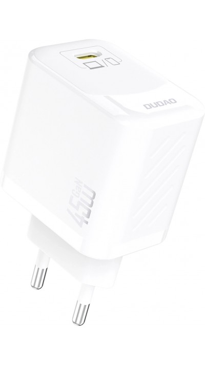 USB-C Wandladegerät 45W GaN Dudao A28 schnell und kompakt - Weiss