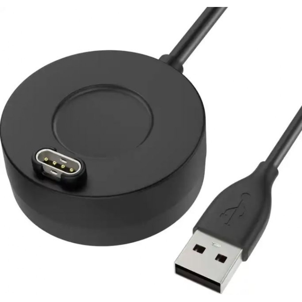 Ladekabel für Garmin Smartwatches USB-Kabel 1M für Forerunner, Fenix, Vivosport, Approach u.a. - Schwarz