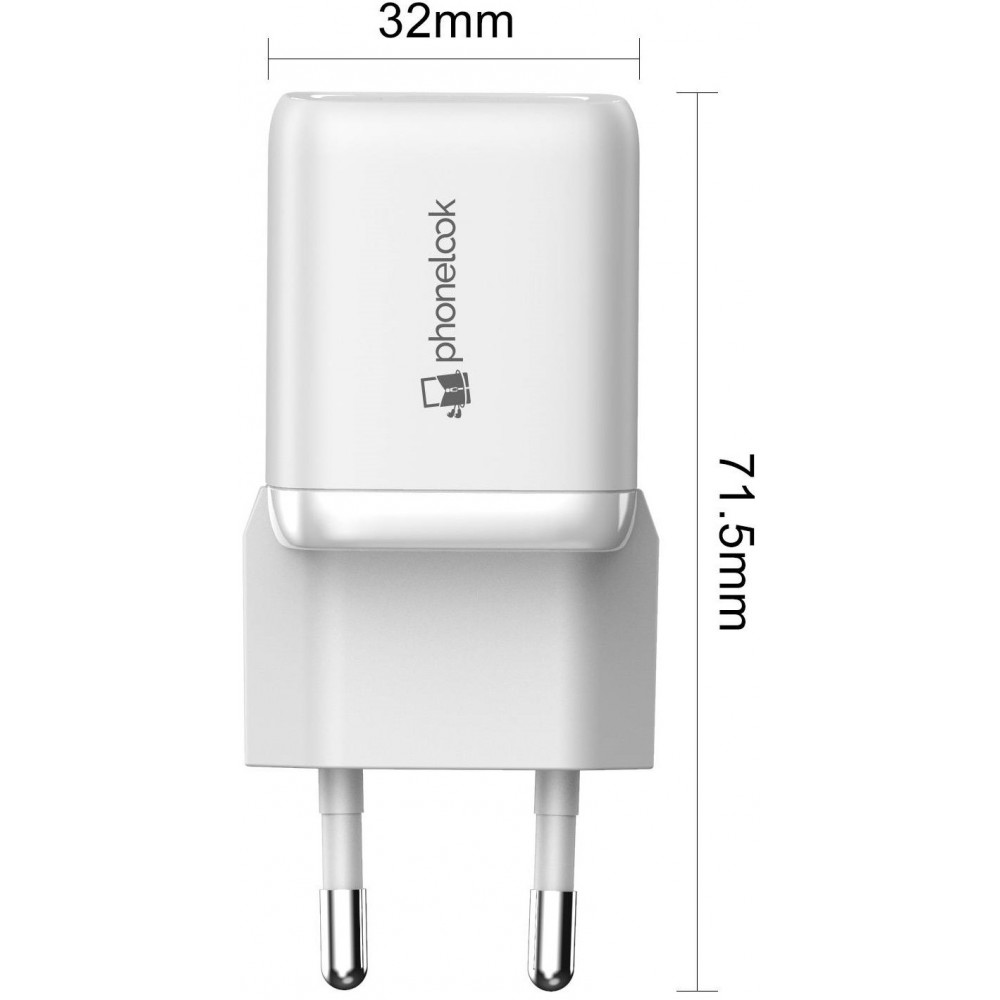 Chargeur secteur USB-C Power Delivery et USB-A Quick Charge 30 W