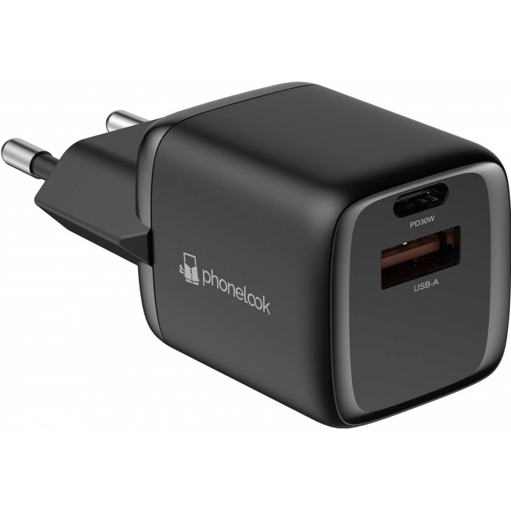 Chargeur puissant secteur Nano 30W USB-A et USB-C avec Power