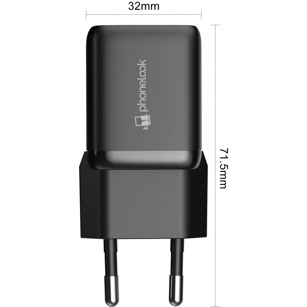 Chargeur puissant secteur Nano 30W USB-A et USB-C avec Power Delivery  PhoneLook - Noir - Acheter sur PhoneLook