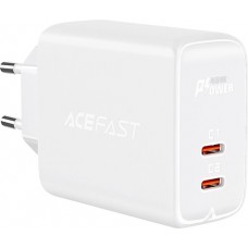 Schnellladegerät Acefast 40W 2x USB-C PPS PD QC 3.0 AFC FCP - Weiss