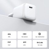 Ugreen Nexode Mini 30W PD USB-C GaN Schnellladegerät - Weiss