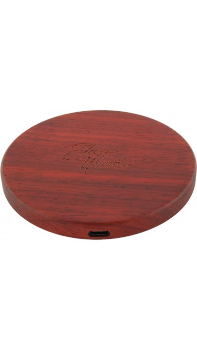 Chargeur sans-fil 10W Fast Charge en bois véritable Eleven Wood Rosewood