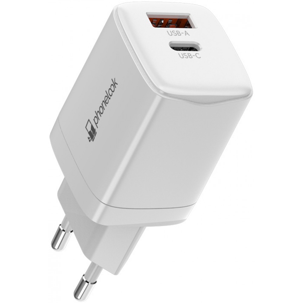 Chargeur USB-C 20W avec câble de charge USB-C vers Lightning (iPhone) de 1  m - Blanc - Acheter sur PhoneLook