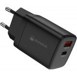 Ladegerät 20W USB und USB-C (Power Delivery) PhoneLook - Schwarz