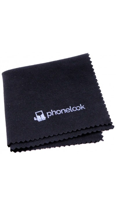 Chiffon de nettoyage en microfibre pour lunettes / smartphones / objectifs d'appareils photo - PhoneLook - Noir