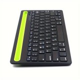 Ultradünne kabellose Bluetooth 3.0 Tastatur Android & iOS aufladbar USB & Multi Verbindungs Switch (QWERTY) - Schwarz