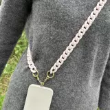 Universal Umhängekette Befestigung für Hülle/Case Telefon bunte Kette - Rosa