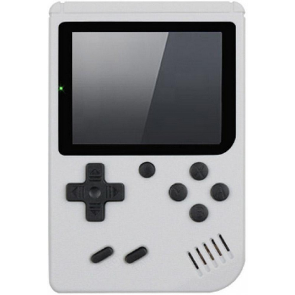 Handheld Retro Spiele-Konsole - 8-Bit Game Klassiker für Unterwegs mit 3" Display - Weiss