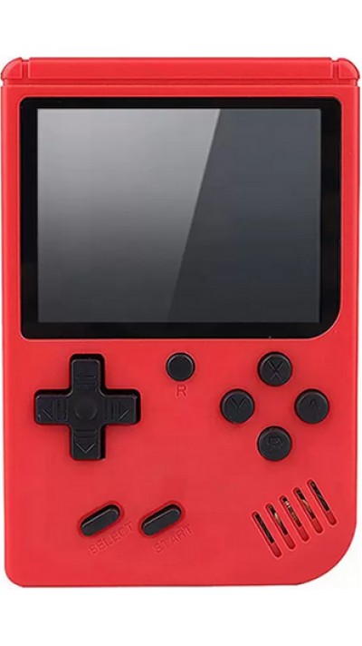 Console de jeux portable rétro - 8-bit Game Classics pour les trajets avec écran 3" TFT - Rouge