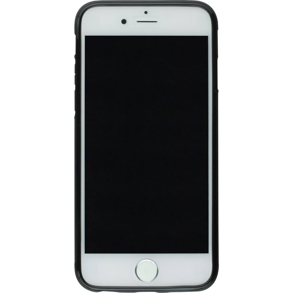 Coque personnalisée en silicone rigide noir - iPhone 6/6s