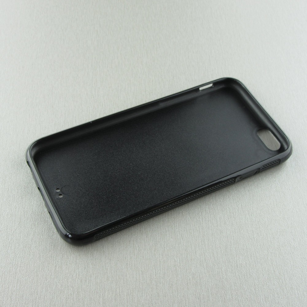 Coque personnalisée en silicone rigide noir - iPhone 6/6s