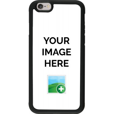 Coque personnalisée en silicone rigide noir - iPhone 6/6s