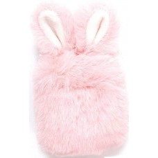 Coque AirPods 1 / 2 - Fluffy lapin  - Rose
