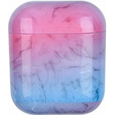 Coque AirPods 1 / 2 - Marble bleu - Rose