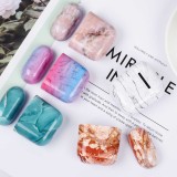 Hülle AirPods 1 / 2 - Marble blau - Rosa