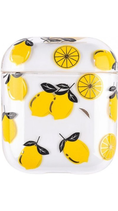 Coque AirPods 1 / 2 - Plastique transparent citrons