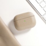 AirPods 3 Case Hülle - Schock absorbierend luxus case Echtleder - Hellbeige