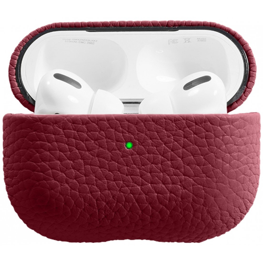 AirPods 3 Case Hülle - Schock absorbierend luxus case Echtleder - Bordeaux