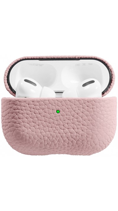 AirPods Pro Case Hülle - Schock absorbierend luxus case Echtleder - Rosa