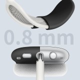 AirPods Max Case Hülle - Flexibles weiches Silikon mit Stirnband - Schwarz