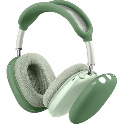 Coque AirPods Max - Silicone souple flexible avec bandeau - Vert
