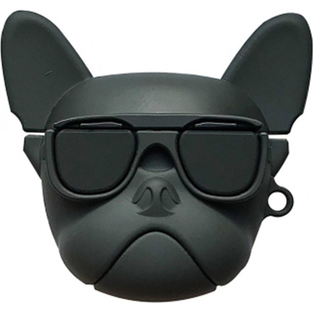 Coque AirPods Pro - Bulldog lunette de soleil - Noir